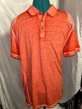Buckle Men's Heather Orange Polo Shirt size medium. NWOT